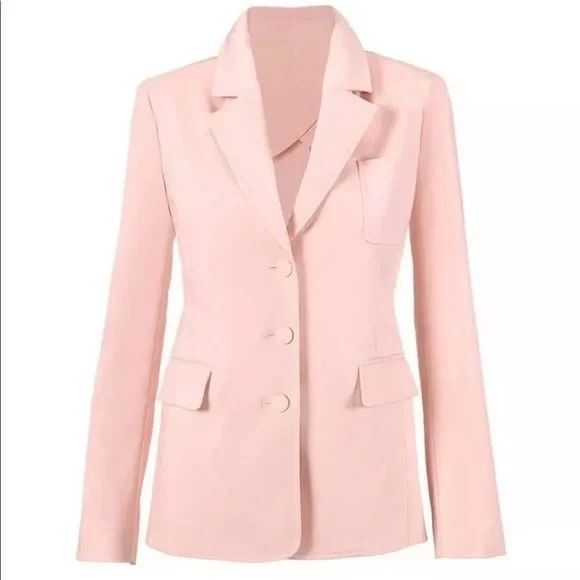 Women's Cabi #5656 GRACE BLAZER Light Pink Cotton Blend Jacket Size 2 - Picture 1 of 10